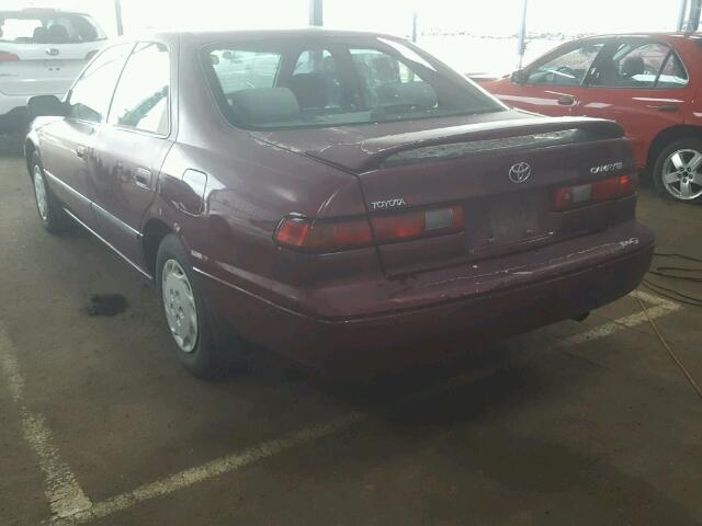 JT2BG22K9W0154786 - 1998 TOYOTA CAMRY CE BURGUNDY photo 3