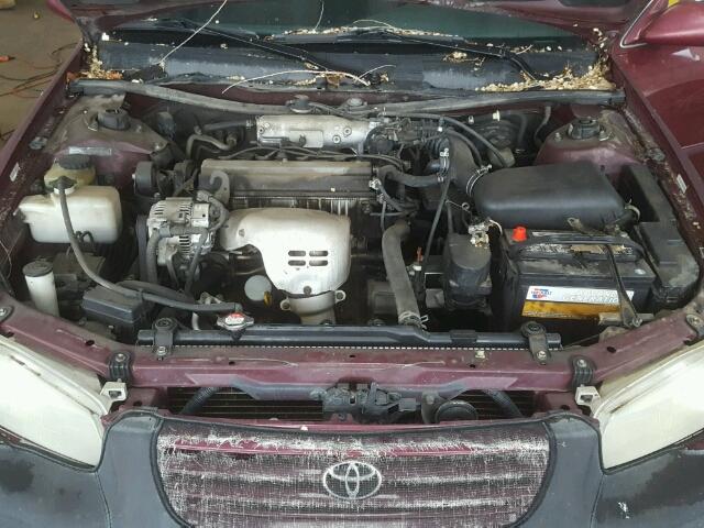 JT2BG22K9W0154786 - 1998 TOYOTA CAMRY CE BURGUNDY photo 7