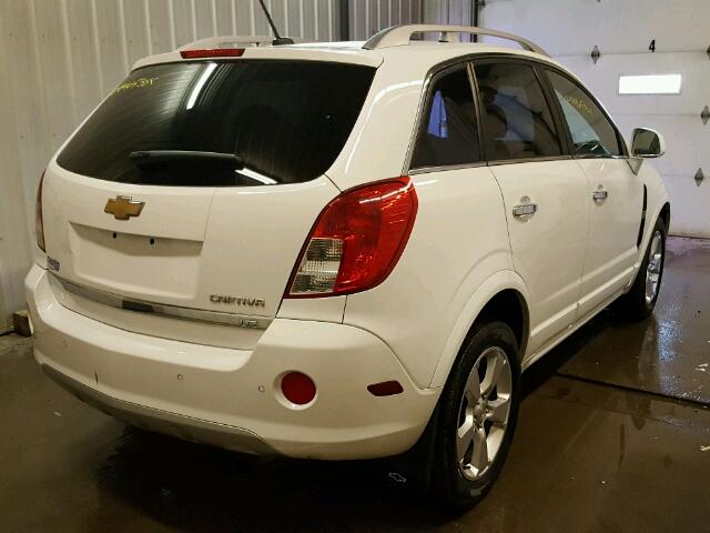 3GNAL4EK3ES665382 - 2014 CHEVROLET CAPTIVA LT WHITE photo 4