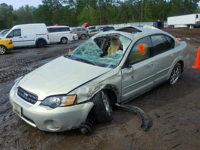 4S4BL84C454202449 - 2005 SUBARU LEGACY OUT GOLD photo 2