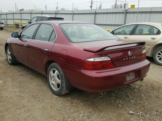 19UUA56613A075829 - 2003 ACURA 3.2TL MAROON photo 3