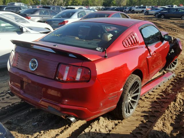 1ZVBP8CH6A5102344 - 2010 FORD MUSTANG GT RED photo 4