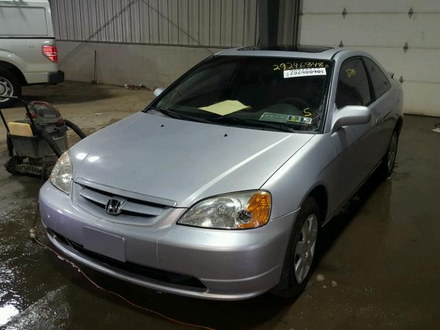 1HGEM22942L074459 - 2002 HONDA CIVIC EX Gümüş foto 2
