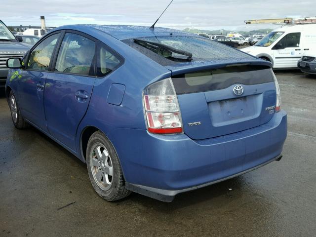 JTDKB20UX53009750 - 2005 TOYOTA PRIUS BLUE photo 3