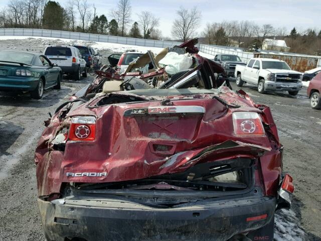 1GKKVSED5BJ314133 - 2011 GMC ACADIA SLT მუქწითელი ფოტო 9