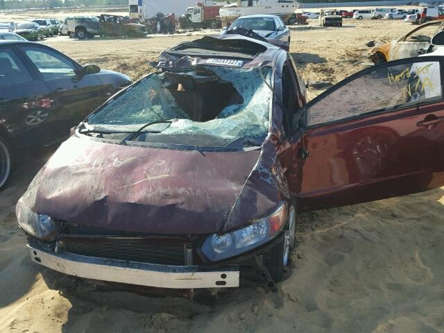 2HGFG12968H571461 - 2008 HONDA CIVIC EXL 勃艮第红 照片 2