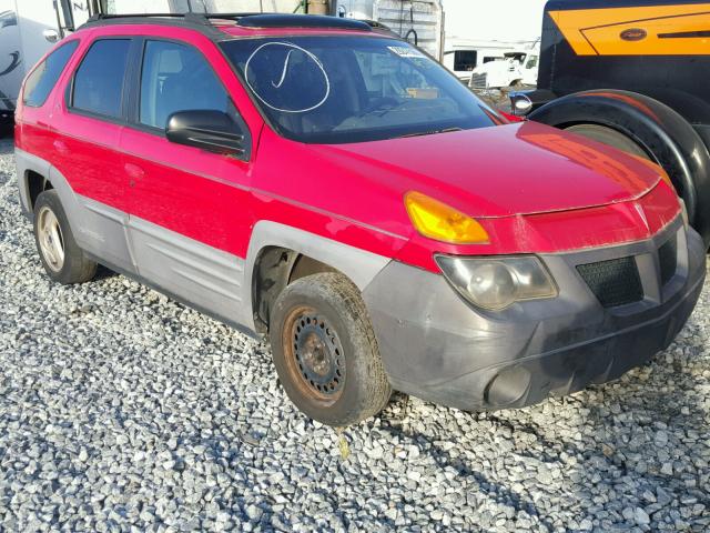 3G7DA03E31S509532 - 2001 PONTIAC AZTEK RED photo 1