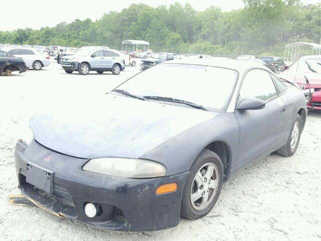 4A3AK34Y3WE141699 - 1998 MITSUBISHI ECLIPSE BLACK photo 2