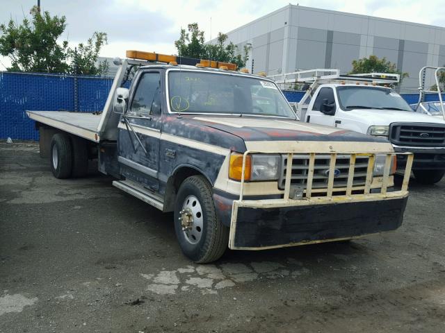 2FDKF37L2HCA02020 - 1987 FORD F350 BLACK photo 1