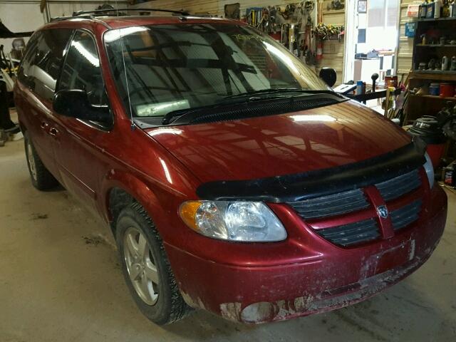 2D4GP44L97R150374 - 2007 DODGE GRAND CARA MAROON photo 1