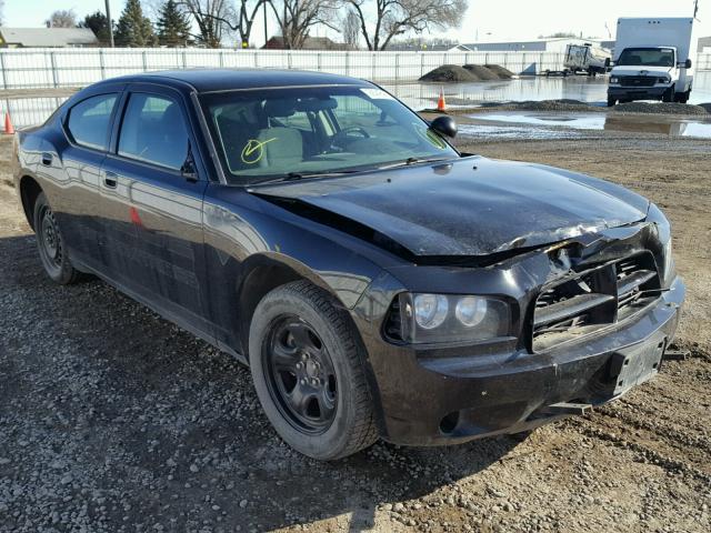 2B3AA4CT8AH272597 - 2010 DODGE CHARGER BLACK photo 1