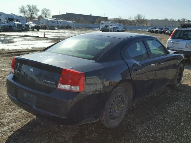 2B3AA4CT8AH272597 - 2010 DODGE CHARGER BLACK photo 4