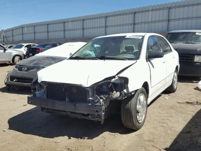 1NXBR32E93Z036500 - 2003 TOYOTA COROLLA CE WHITE photo 2