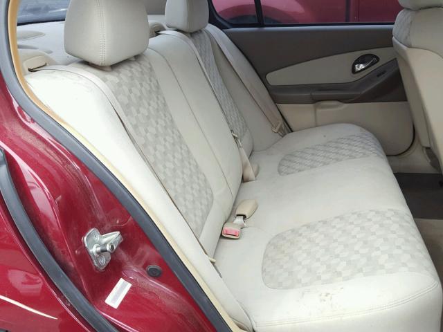 1G1ZT54835F325282 - 2005 CHEVROLET MALIBU LS მუქწითელი ფოტო 6