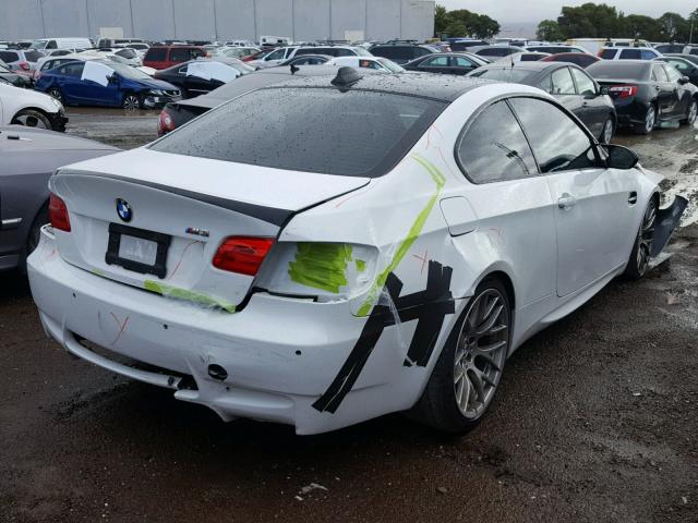 WBSKG9C51BE367956 - 2011 BMW M3 WHITE photo 4