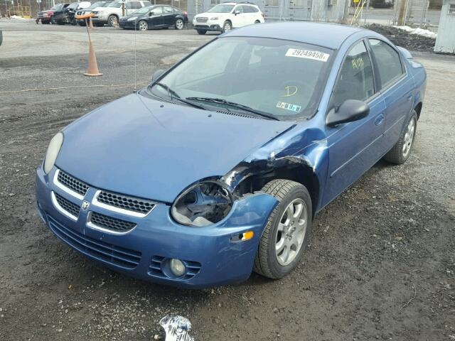 1B3ES56C43D253576 - 2003 DODGE NEON SXT BLUE photo 2