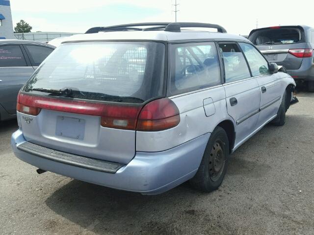 4S3BK6356S7346805 - 1995 SUBARU LEGACY L/O BLUE photo 4