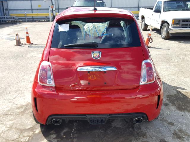 3C3CFFFH9CT363386 - 2012 FIAT 500 ABARTH RED photo 6