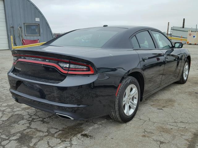 2C3CDXBG6FH776307 - 2015 DODGE CHARGER SE BLACK photo 4