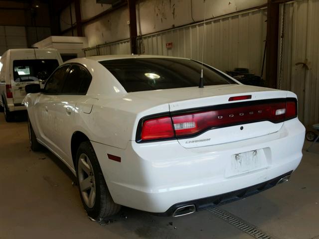 2B3CL1CT1BH583730 - 2011 DODGE CHARGER PO WHITE photo 3