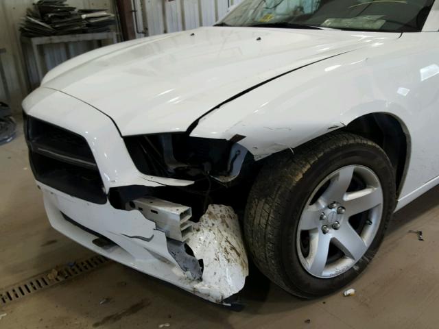 2B3CL1CT1BH583730 - 2011 DODGE CHARGER PO WHITE photo 9