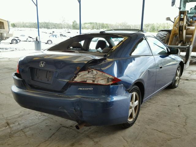 1HGCM72674A013356 - 2004 HONDA ACCORD EX BLUE photo 4