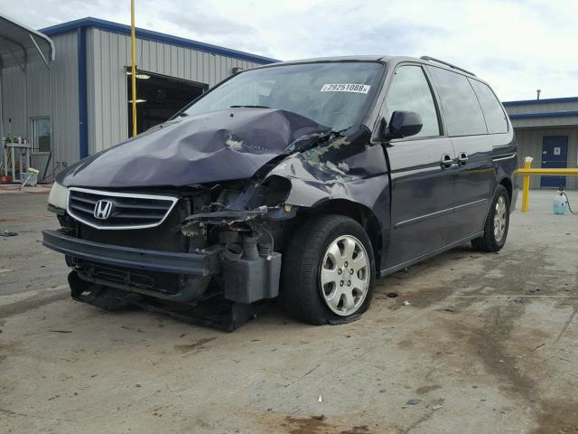 5FNRL18693B131219 - 2003 HONDA ODYSSEY EX BLUE photo 2