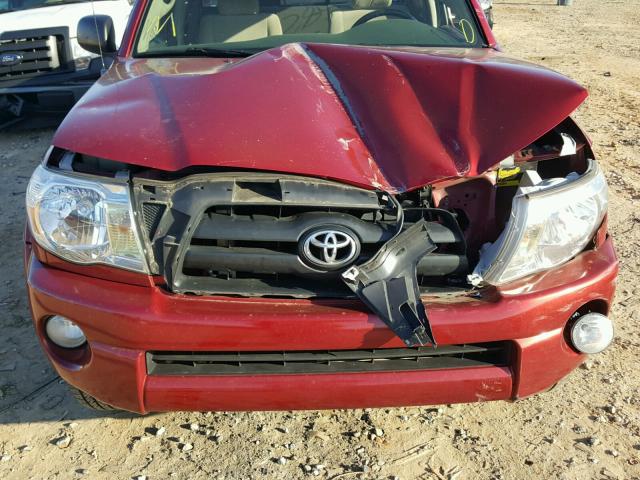 5TETU62N15Z008774 - 2005 TOYOTA TACOMA PRE RED photo 9