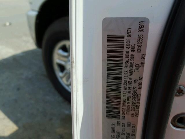 3C6UR4HJ7HG620077 - 2017 RAM 2500 ST WHITE photo 10