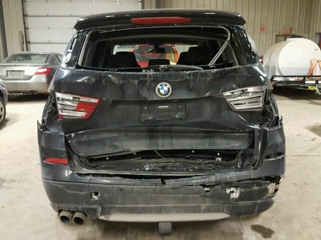 5UXWX7C53BLT78951 - 2011 BMW X3 XDRIVE3 BLACK photo 9