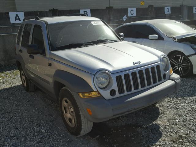 1J4GK48KX5W620567 - 2005 JEEP LIBERTY SP SILVER photo 1