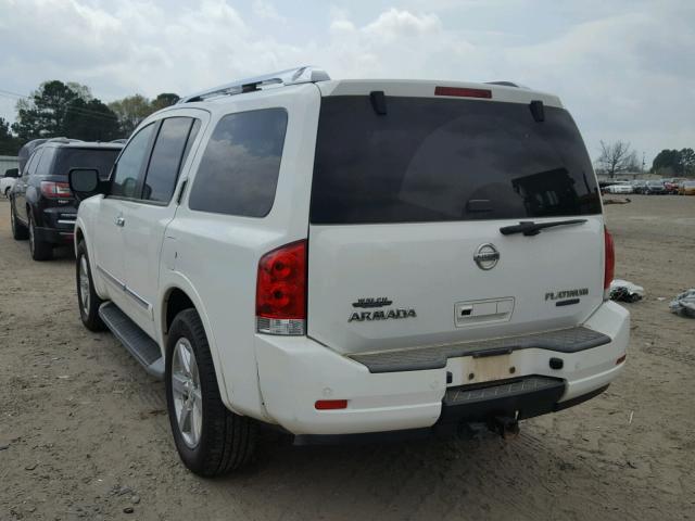 5N1BA0NF9BN612332 - 2011 NISSAN ARMADA PLA WHITE photo 3