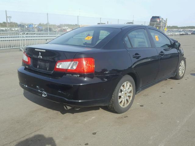 4A32B2FF1BE020108 - 2011 MITSUBISHI GALANT FE BLACK photo 4