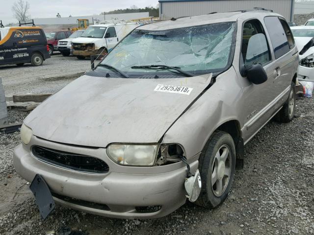 4N2XN11T8YD845744 - 2000 NISSAN QUEST SE SILVER photo 2