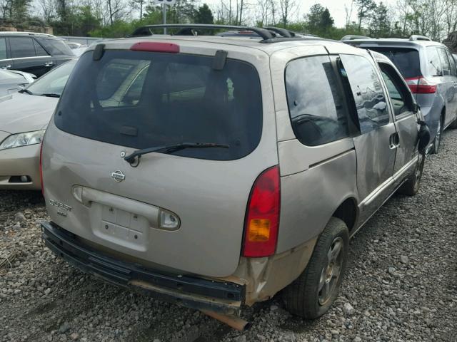 4N2XN11T8YD845744 - 2000 NISSAN QUEST SE SILVER photo 4