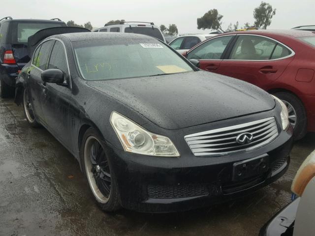 JNKBV61E98M201227 - 2008 INFINITI G35 BLACK photo 1