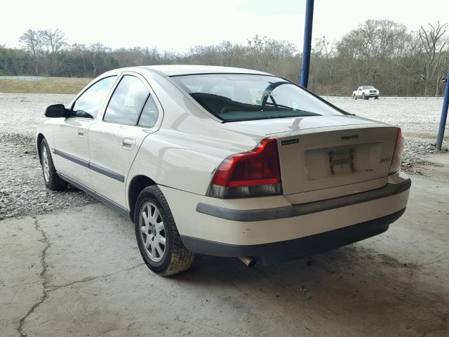 YV1RS61R412065595 - 2001 VOLVO S60 WHITE photo 3