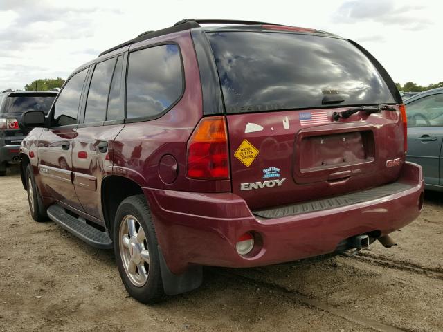 1GKDS13S142238176 - 2004 GMC ENVOY MAROON photo 3