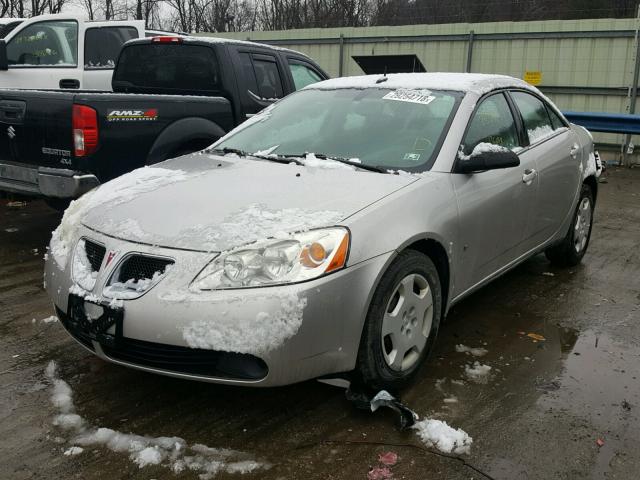 1G2ZF57B084287424 - 2008 PONTIAC G6 VALUE L SILVER photo 2