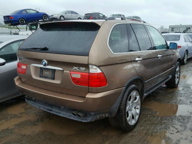 WBAFB33531LH07302 - 2001 BMW X5 4.4I BROWN photo 4