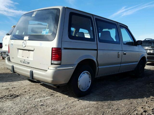 2P4GH2536MR127784 - 1991 PLYMOUTH VOYAGER GRAY photo 4