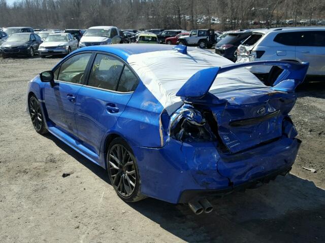 JF1VA2M66J9804643 - 2018 SUBARU WRX STI BLUE photo 3