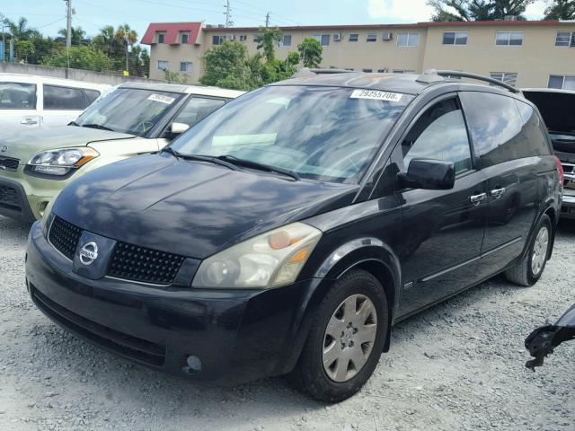 5N1BV28U66N106134 - 2006 NISSAN QUEST S BLACK photo 2