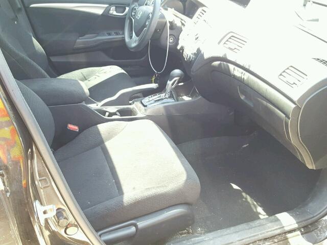 19XFB2F86DE039010 - 2013 HONDA CIVIC EX Qəhvəyi foto 5