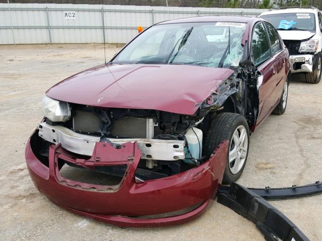 1G8AZ55F66Z164937 - 2006 SATURN ION LEVEL BURGUNDY photo 2