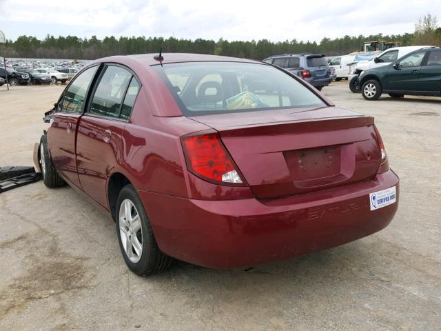 1G8AZ55F66Z164937 - 2006 SATURN ION LEVEL BURGUNDY photo 3