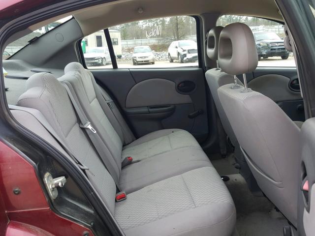 1G8AZ55F66Z164937 - 2006 SATURN ION LEVEL BURGUNDY photo 6