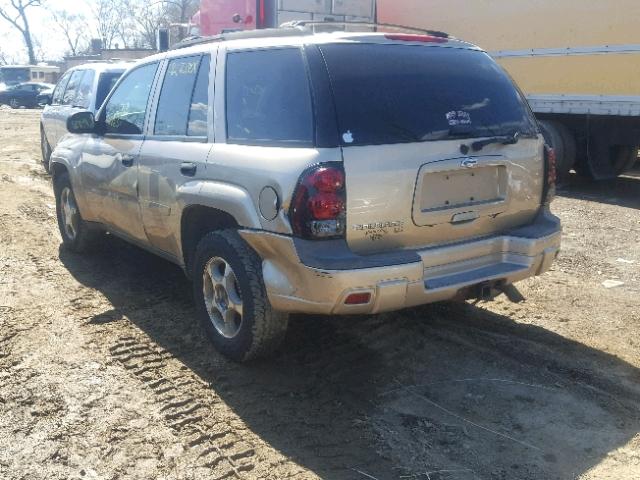 1GNDT13S762329472 - 2006 CHEVROLET TRAILBLAZE GOLD photo 3