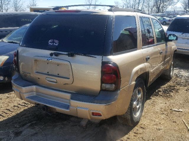 1GNDT13S762329472 - 2006 CHEVROLET TRAILBLAZE GOLD photo 4