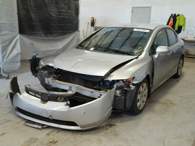 1HGFA16548L068474 - 2008 HONDA CIVIC SILVER photo 2